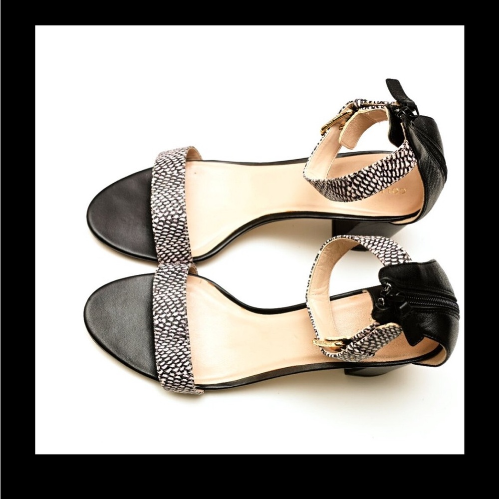 COLE HAAN Chic Clarette II Open Toe Summer Sandal Reptile Women’s Size 9 B - Picture 13 of 13